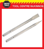 MAKITA 300mm 2pce SDS MAX ROTARY HAMMER CHISEL AND BULL POINT BIT SET