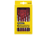 STANLEY 6pce PRECISION SCREWDRIVER SET –  JEWELLERY, WATCHES, GLASSES, LAPTOPS