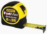 STANLEY FAT MAX 8m/26’ METRIC/IMPERIAL TAPE MEASURE (3.3m STANDOUT)