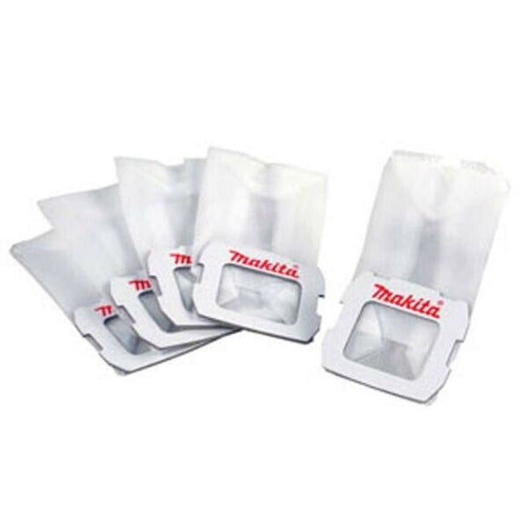 MAKITA 5pce FLEECE DUST BAG / FILTER 195133-5 - SUIT BO5041 DBO180 BO5030 ETC