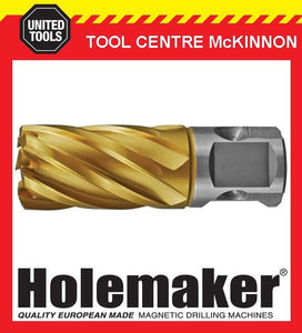 HOLEMAKER 13mm x 25mm UNIVERSAL SHANK GOLD MAG DRILL CUTTER – SUIT MOST BRANDS