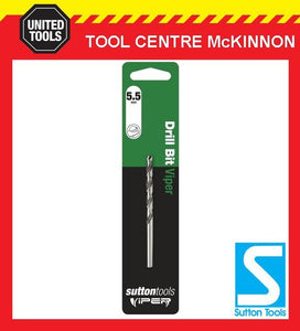 SUTTON VIPER 5.5mm HSS METRIC JOBBER DRILL BIT – WOOD, METAL & PLASTIC