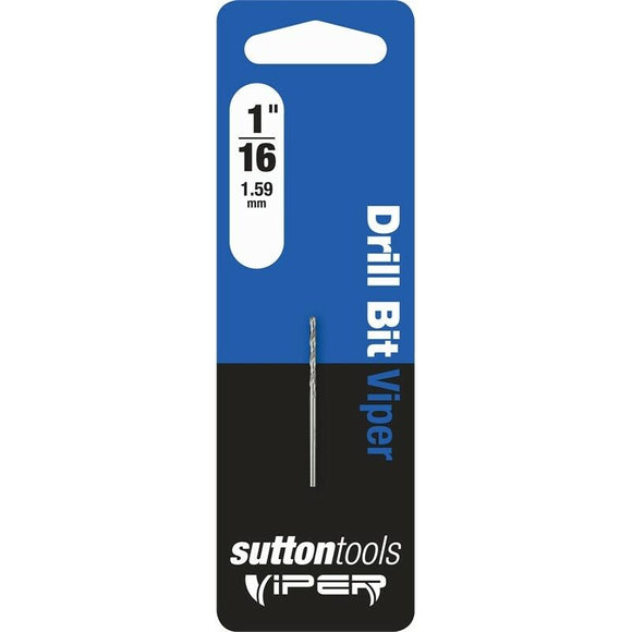 SUTTON VIPER HSS A/F JOBBER DRILL BIT FOR WOOD, METAL & PLASTIC - ALL SIZES