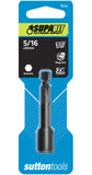 SUTTON IMPACT 5/16” x 65mm MAGNETIC HEX DRIVE SUPABIT NUTSETTER BIT