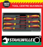 STAHLWILLE 4695 DRALL+ 1000V VDE ELECTRICAL 6 PIECE SCREWDRIVER SET – 96469515