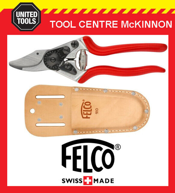 FELCO 6 COMPACT SWISS MADE PRUNING SHEAR / SECATEURS + LEATHER HOLSTER