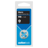 SUTTON M7 x 1.0mm 1” DIAMETER METRIC CARBON BUTTON DIE