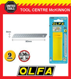 OLFA 10-PACK 9mm SNAP OFF UTILITY KNIFE BLADES – MADE IN JAPAN