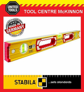 STABILA 1200mm / 4ft 196-2/120 BOX FRAME RIBBED 3-VIAL SPIRIT LEVEL + HAND HOLD