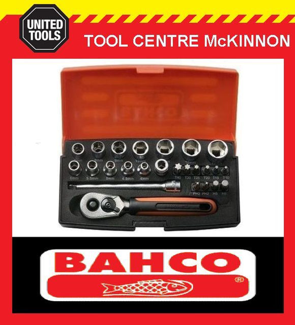BAHCO SBSL25 25pce METRIC 1/4” MINI SOCKET SET – Tool Centre McKinnon