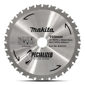 MAKITA DSC551 & DCS553 150mm (6”) 32T METAL CUTTING SAW BLADE – B-47117