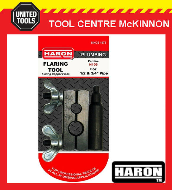 Flaring Pin HARON H106 BLOCK AND PIN TYPE ½” & ¾” COPPER PIPE / TUBE FLARING TOOL ...