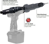 P&N BY SUTTON TOOLS 1/4” HEX RIVET ATTACHMENT FOR DRILL OR IMPACT DRIVER