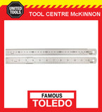 FAMOUS TOLEDO METRIC & A/F JAPANESE MADE STAINLESS STEEL RULES - 150mm - 1000mm