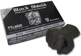 MAXISAFE BLACK SHIELD EXTRA HEAVY DUTY DISPOSABLE NITRILE GLOVES – 100 x MEDIUM