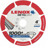 NEW! LENOX METALMAX 4” / 105mm METAL CUTTING WHEEL – 1000+ CUTS PER BLADE!