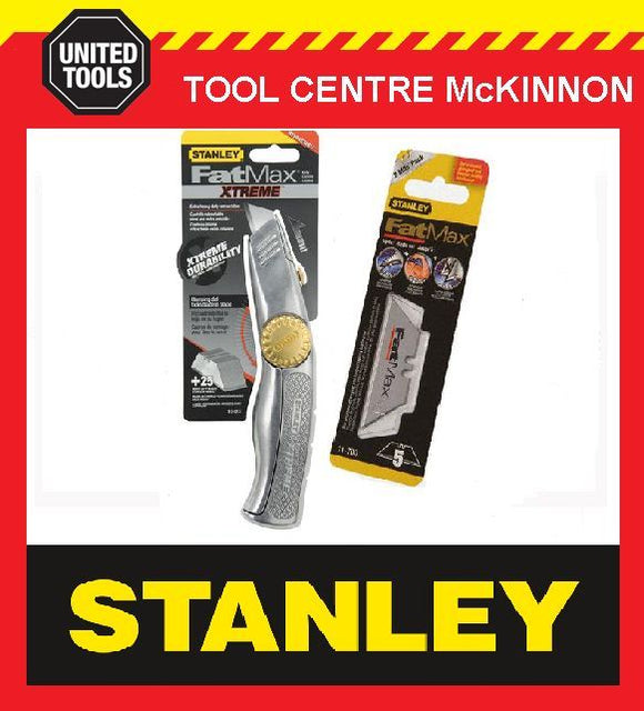 STANLEY FAT MAX XTREME RETRACTABLE KNIFE WITH BONUS BLADES – 20 BLADES!