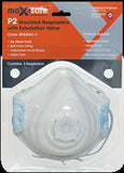 MAXISAFE P2 MOULDED RESPIRATOR DISPOSABLE DUST MASK WITH VALVE – PACK OF 3