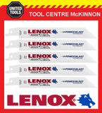 5 x LENOX 6” 618R MEDIUM METAL CUTTING RECIPROCATING / SABRE SAW BLADE