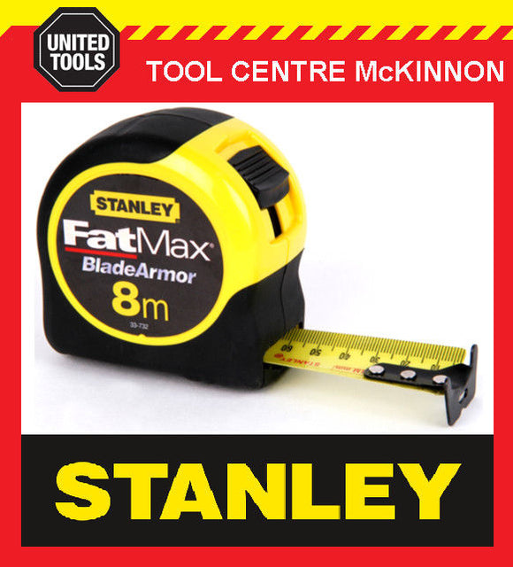 STANLEY FATMAX 33-732 8m METRIC TAPE MEASURE (3.3m STANDOUT) - MADE IN USA