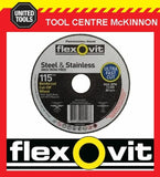 10 x FLEXOVIT 115mm / 4½” MEGA-LINE ULTRA THIN METAL CUTTING CUT-OFF WHEEL