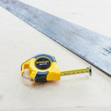 STANLEY MAX 8m BI-MATERIAL DOUBLE-SIDED MAGNETIC TAPE MEASURE WITH CARABINEER
