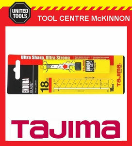 10 x TAJIMA ENDURA 18mm SNAP OFF UTILITY KNIFE BLADES – LCB50