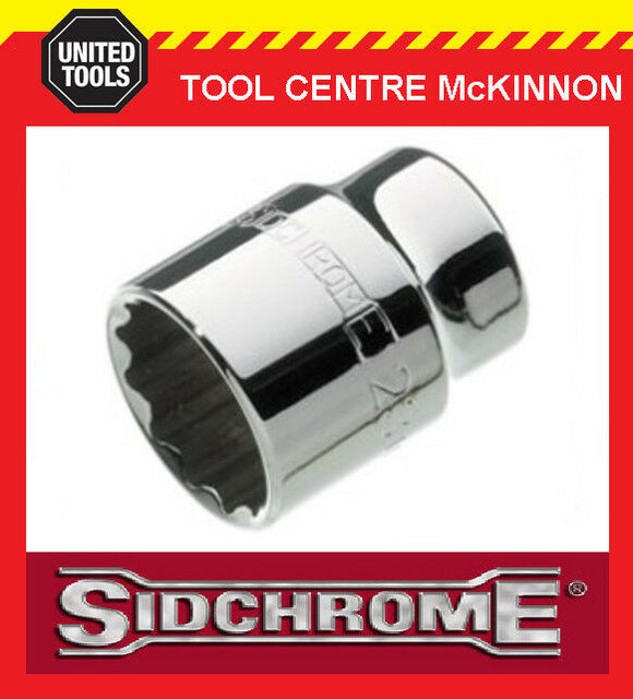 SIDCHROME SOCKETS - 1/2” DRIVE A/F TORQUEPLUS STANDARD - ALL SIZES AVAILABLE