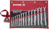 SIDCHROME SCMT22210 14 PIECE RING & OPEN END METRIC SPANNER SET