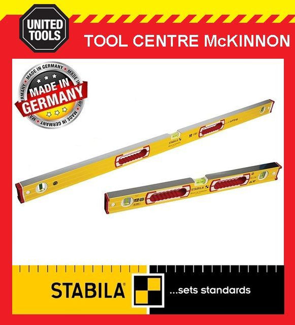 STABILA 600mm / 2ft AND 1200mm / 4ft TYPE 196-2 SPIRIT LEVEL TWIN PACK