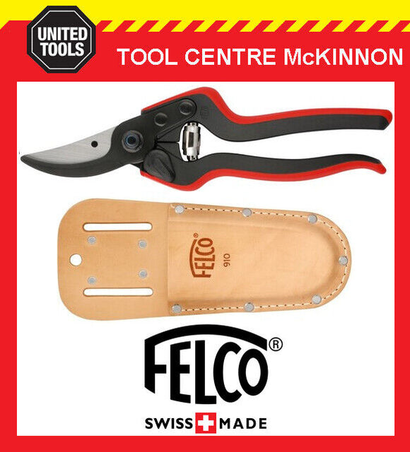 FELCO 160L SWISS MADE PRUNING SHEAR / SECATEURS + LEATHER HOLSTER