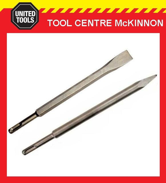 MAKITA 250mm 2pce SDS PLUS ROTARY CHISEL AND BULL POINT BIT SET