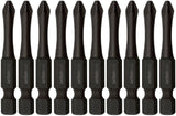 10 x SUTTON IMPACT PHILLIPS HEAD PH2 x 50mm POWER INSERT BITS FOR IMPACT DRIVERS