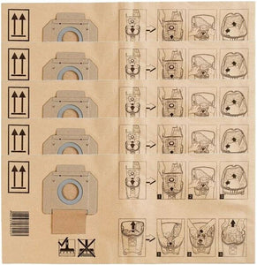 MAKITA P-70194 PAPER DUST EXTRACTOR / VACUUM BAGS x5 – SUIT 446L, VC3012L, VC301