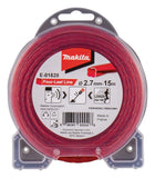 Makita E-01828 Four Leaf Silent Nylon Line, 2.7 mm Diameter x 15 Meter Length