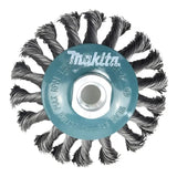 Makita Twisted Knot Bevel Brush, 100 mm Diameter, M14 x 2 mm