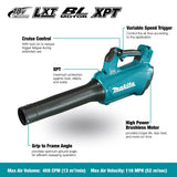 Makita DUB184Z Brushless Blower, 18 V, Blue, 18V