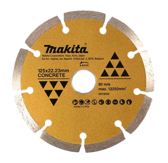 Makita Standard Segmented Diamond Blade, 125 mm Diameter x 22.23 mm Bore
