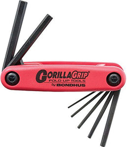 Bondhus 12592 GorillaGrip« Set of 7 Hex Fold-up Keys, sizes 1.5-6mm