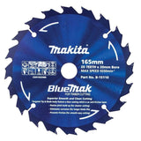 Makita Bluemak Tungsten Carbide Tipped Saw Blade, 165 mm x 20/16 mm x 20T