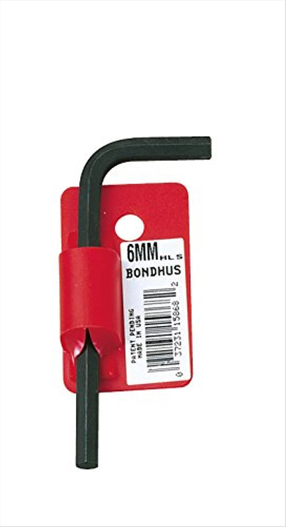 Bondhus 15858 3.5mm Hex Tip Key L-Wrench with ProGuard Finish, Tagged and Barcoded, Short Arm