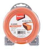 Makita Square Trim Plus Line, Orange, 2.4 mm x 15 m