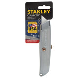 Stanley 10-099 6-Inch Classic 99 Retractable Utility Knife, Silver