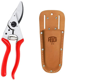 Felco 8 Bypass Pruner with 910 Leather Holster (Bundle, 2 Items)