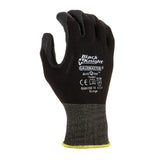 Maxisafe Black Knight Gripmaster Gloves, X-Large, Yellow Hem