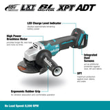 Makita DGA505Z 18V Mobile Brushless Paddle Switch Angle Grinder, 125 mm Size