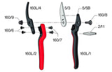 Felco 3224431 Large Economy Secateurs Essential - Multi-Colour