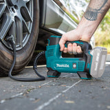 Makita DMP180Z Kompressor 8,3 bar 18 V (ohne Akku, ohne Ladegerät), Blau, Silber