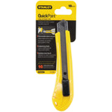 Stanley 10-280 18 mm Quick-Point Snap-Off Knife, Yellow