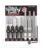 Snappy Self Centreing Hinge Drill and Timber Countersink Bit 7 Pieces Set